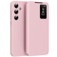 Flipové pouzdro pro Samsung Galaxy A56 5G, Smart View Wallet, růžové
