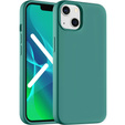 Pouzdro pro iPhone 14, Silicone Lite, zelené