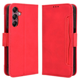 Klopové pouzdro pro Samsung Galaxy A15 4G / 5G, Card Slot, červené