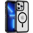 Pouzdro s rámečkem pro iPhone 13 Pro Max, pro MagSafe, transparentní / černé