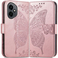 Klopové pouzdro pro Honor 400 5G, Butterfly, růžové rose gold