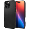 Pouzdro Spigen pro iPhone 16 Pro Max, Liquid Air, černé + 9H tvrzené sklo