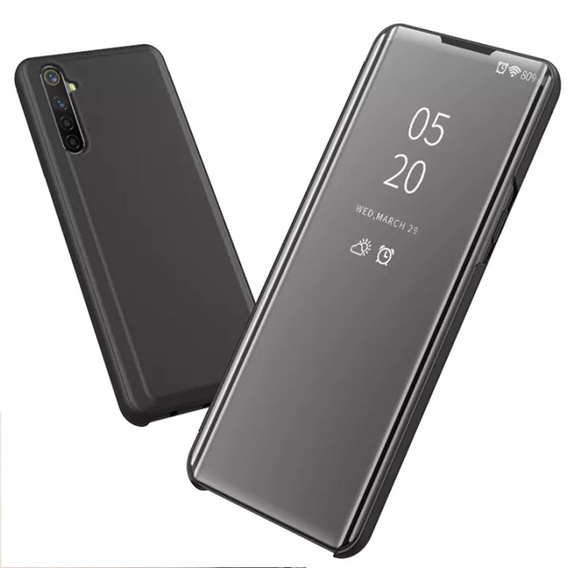 Pouzdro pro Realme 6 Pro, Clear View, černé