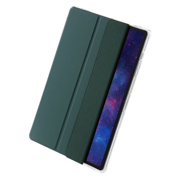 Pouzdro pro Samsung Galaxy Tab S9 Ultra, Smartcase Hybrid, se slotem na stylus, tmavě zelené