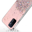 Pouzdro pro Oppo A54 5G/A74 5G/A93 5G, Glittery, růžové