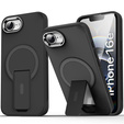 Pouzdro pro Iphone 16E, matný stojánek, pro MagSafe, černé