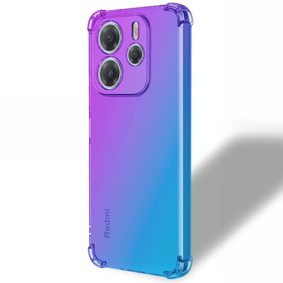 Pouzdro pro Xiaomi Redmi Note 14 4G, Gradient Dropproof, Fialová / modrá