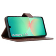 Klopové pouzdro pro Samsung Galaxy A26, Crazy Horse Wallet, hnědé
