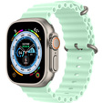 Pasek Silikonowy Ocean do Apple Watch 1/2/3/4/5/6/7/8/SE/ULTRA 42/44/45/49mm, Turkusowy
