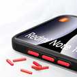 Silikonové pouzdro pro Xiaomi Redmi Note 14 Pro 5G /  Poco X7 5G, s ochranou fotoaparátu, transparentní / černé + 9H tvrzené sklo pro obrazovku