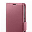 Pouzdro pro Motorola Edge 60 / 60 Fusion, ERBORD Glossy Litchi, flipová peněženka, červené