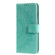 Klopové pouzdro pro Oppo Reno6 5G, Mandala, zelené