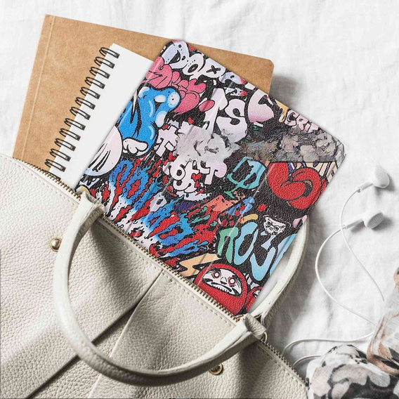 Pouzdro pro Lenovo Tab P11 Pro Gen 2 TB132FU TB132XU 11.2", s klopou, graffiti