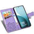 Klopové pouzdro pro Oppo Reno 14, Butterfly, peněženka, fialové