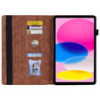 Pouzdro pro iPad 10.9 2022 10 Gen, Classic, s prostorem pro stylus, hnědé