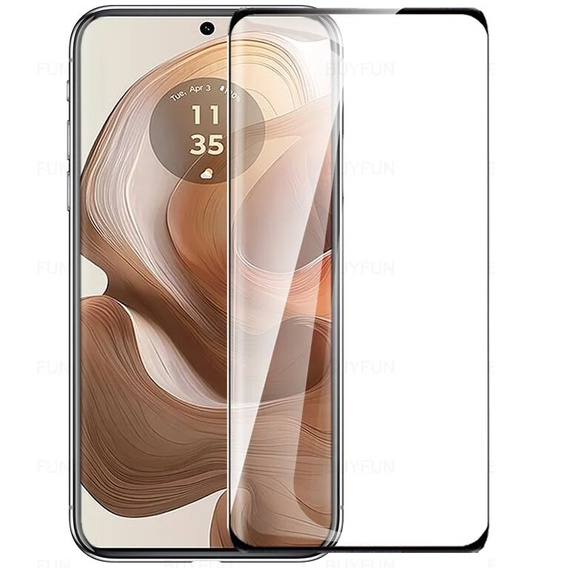 3D tvrzené sklo pro Motorola Edge 50 Ultra, černý rámeček