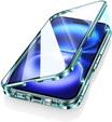 Magnetické pouzdro Dual Glass MagSafe pro iPhone 16, zelené