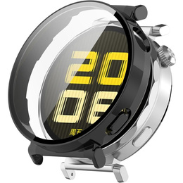 Pouzdro 2v1 + tvrzené sklo pro Huawei Watch GT 5 Pro 42mm, černé