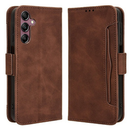 Klopové pouzdro pro Samsung Galaxy A15 4G / 5G, Card Slot, hnědé