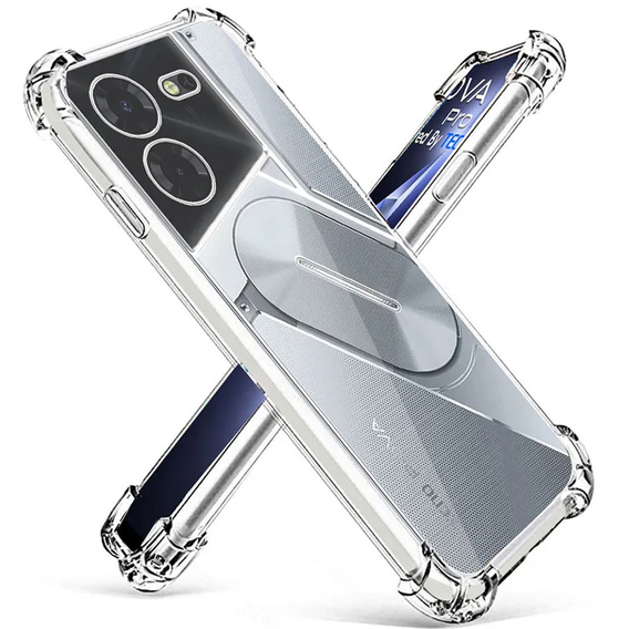 Pouzdro pro Tecno Pova 5 Pro, Dropproof, průhledné