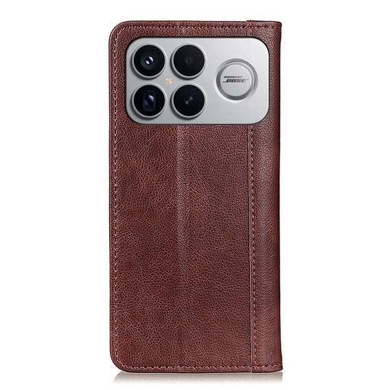 Pouzdro s klopou Split Leather pro Xiaomi Poco F8 Ultra