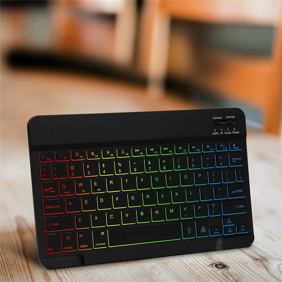 Pouzdro + klávesnice Apple iPad Pro 11" 5 gen. 2024, Leather Pen Slot TouchPad, černé