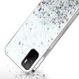 Pouzdro pro Xiaomi POCO M3, Glittery, průhledné