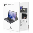 Pouzdro + klávesnice Apple iPad Pro 11" 5 gen. 2024, Dux Ducis TouchPad Leather Pen Slot, černé