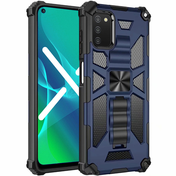 Pouzdro pro Samsung Galaxy A03s, Armor Kickstand, modré