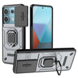 Pouzdro pro Xiaomi Redmi Note 13 Pro 5G, KickStand Camera Lens, šedé
