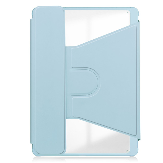Pouzdro s klávesnicí pro Samsung Galaxy Tab S9 FE / S10 FE, Rotary 360° Leather, světle modré