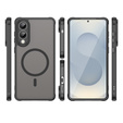 Pouzdro pro Samsung Galaxy S25 Edge, Kickstand Matt Case, pro MagSafe, černé + sklo na displej