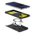 Pouzdro Spigen pro Samsung Galaxy S24 FE, Tough Armor Mag MagSafe, černé + 9H tvrzené sklo