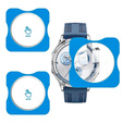 2x Tvrzené sklo ERBORD pro Huawei Watch GT 5 41mm, s montážním rámečkem