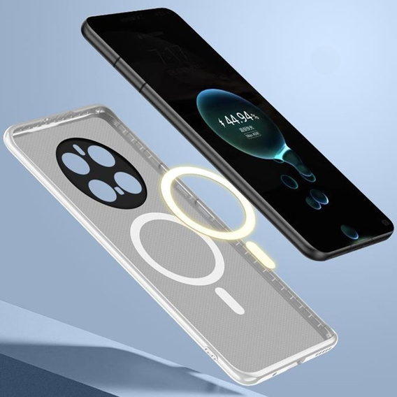 Pouzdro pro Honor Magic 7 Pro 5G, Leather Hybrid MagSafe, šedý