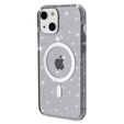 Pouzdro pro iPhone 14 Plus, Glittery, pro MagSafe, černé