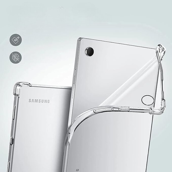Pouzdro pro Samsung Galaxy Tab A9+, silikonové, průhledné