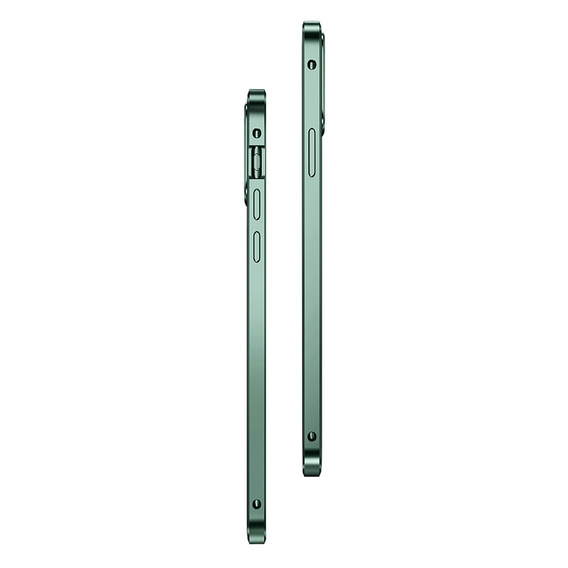 Pouzdro pro iPhone 11 Pro, Magnetic Dual Glass, zelené