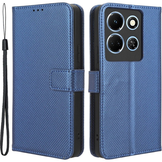 Klopové pouzdro pro Infinix Note 30 5G, Wallet Smart Magnet, modré