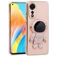 Pouzdro pro Oppo A78 4G, Astronaut, růžové rose gold