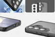 Pouzdro pro Samsung Galaxy S22, pro MagSafe, ERBORD Matt Case, černý + sklo na displej
