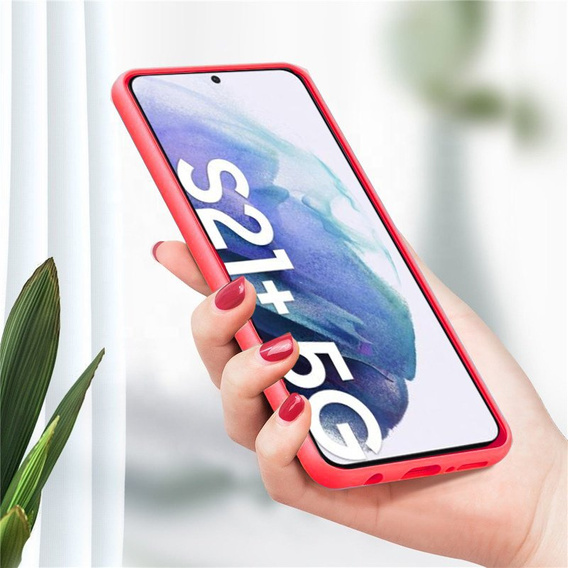 Pouzdro pro Samsung Galaxy S21+ Plus, Silicone Lite, červené