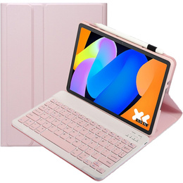 Pouzdro s klávesnicí Bluetooth pro Lenovo Idea Tab 11" 2025 TB336FU TB336ZU, růžové