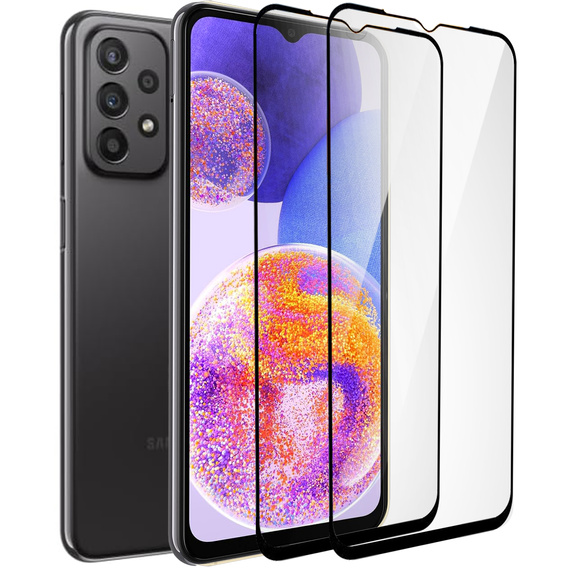 2x tvrzené sklo pro Samsung Galaxy A23 4G/5G, ERBORD 3D pro celý displej
