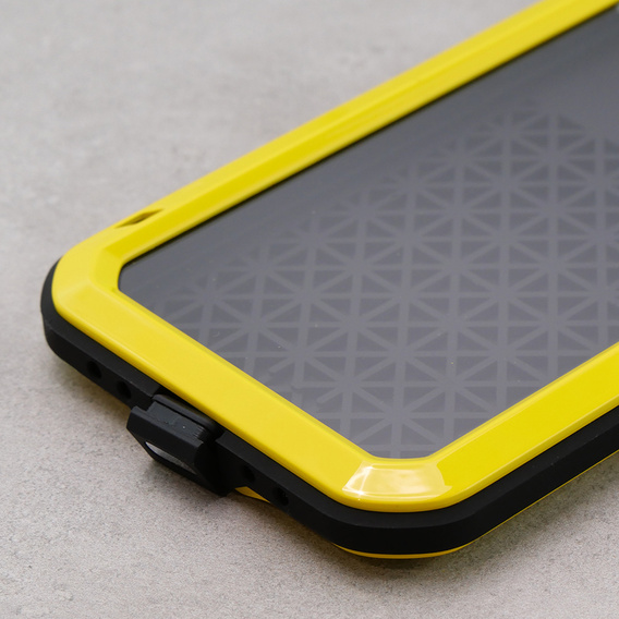 Pouzdro Love Mei pro iPhone 12, armored with glass, žluté