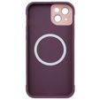 Pouzdro pro iPhone 15 Plus, ERBORD Armor Mag, kaštanové