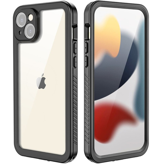 Vodotěsné pouzdro IP68 pro iPhone 15 Plus, Redpepper, černé