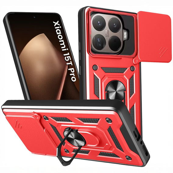 Pancéřové pouzdro CamShield Slide s krytem fotoaparátu a kroužkem pro Xiaomi 15T Pro