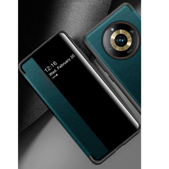 Flipové pouzdro pro Realme 11 Pro 5G / 11 Pro+ 5G, Side View, zelené