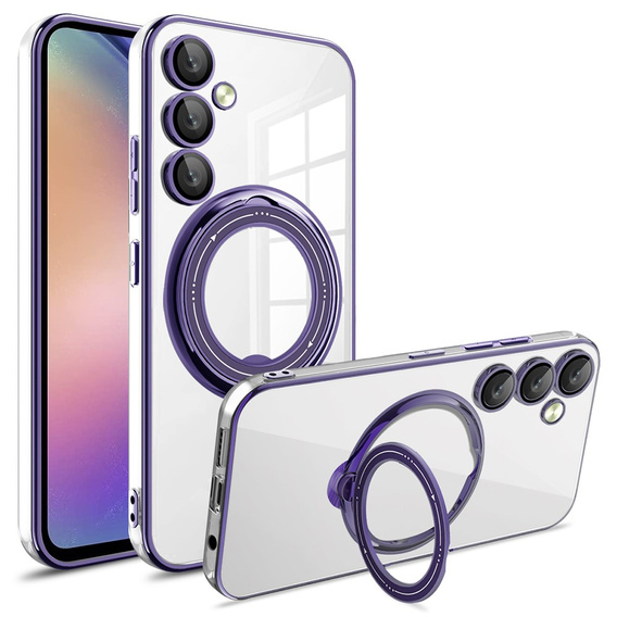 Magnetické pouzdro pro Samsung Galaxy A36 5G, pro MagSafe, fialové